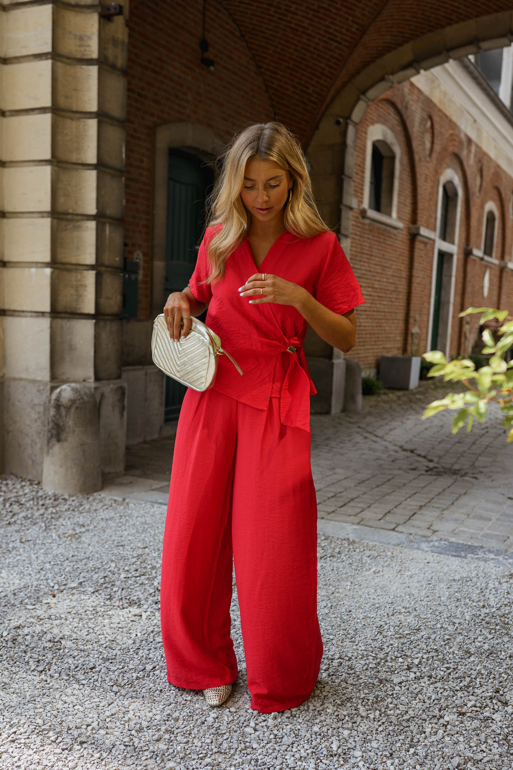 Pantalon Eddy - rouge