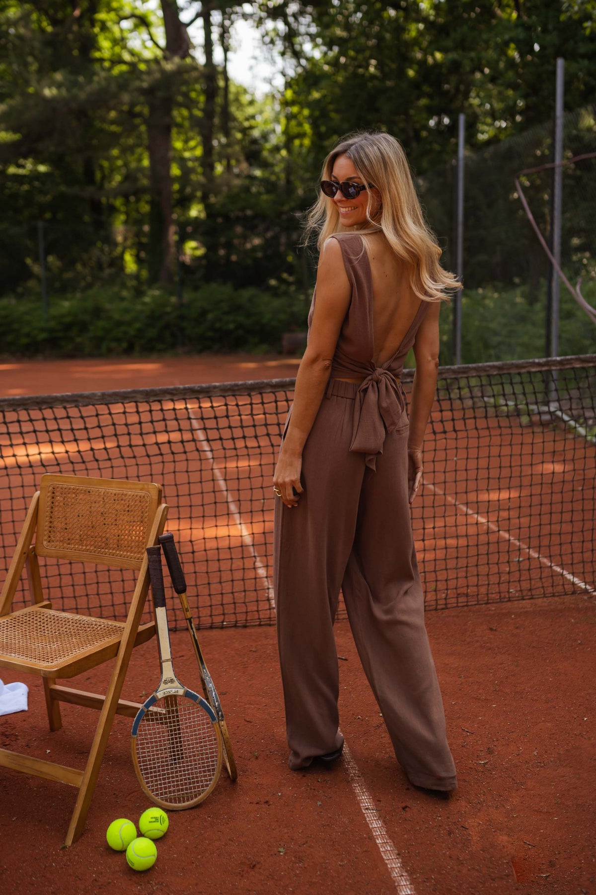 Pantalon Ernest - chocolat en lin