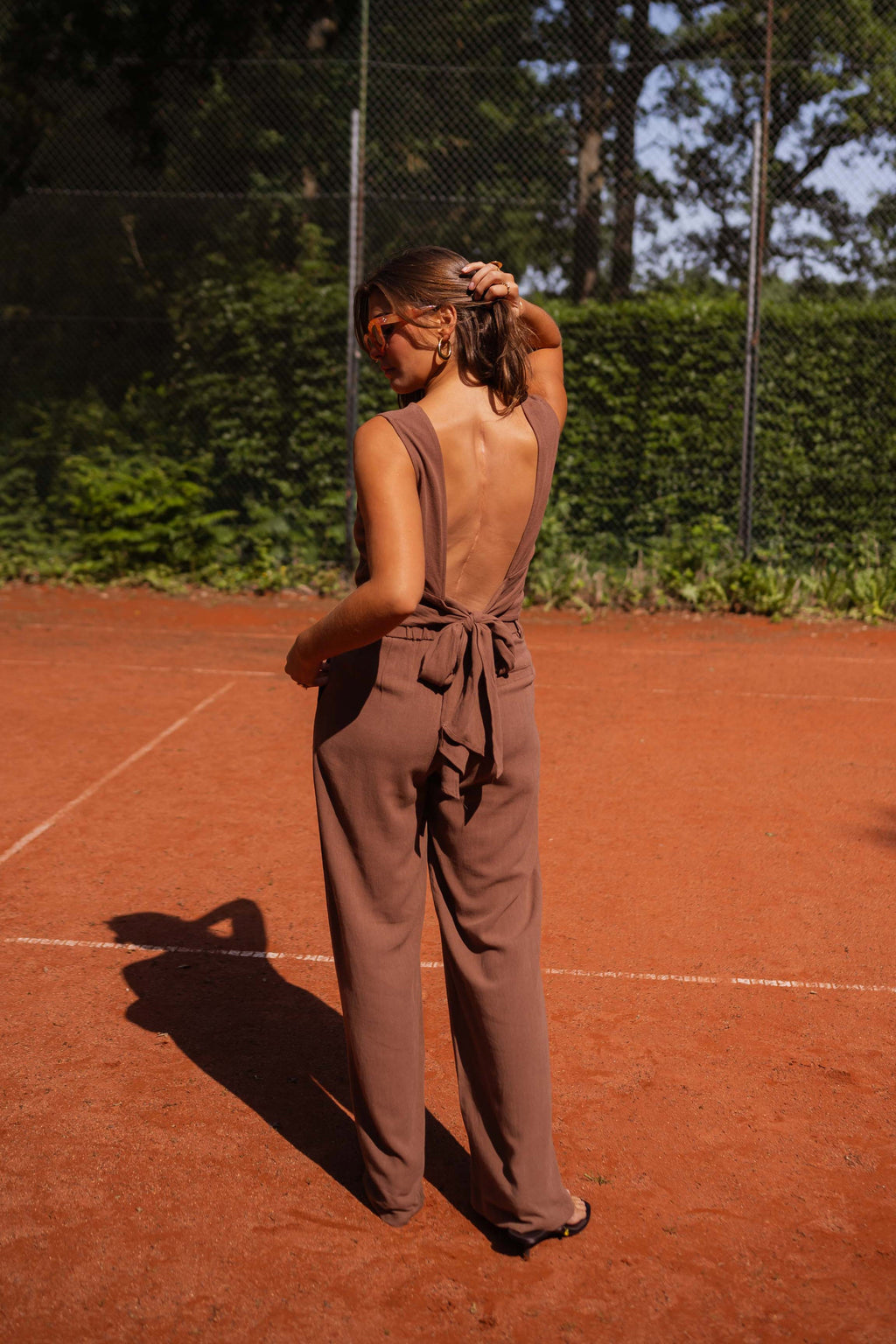 Pantalon Ernest - chocolat en lin