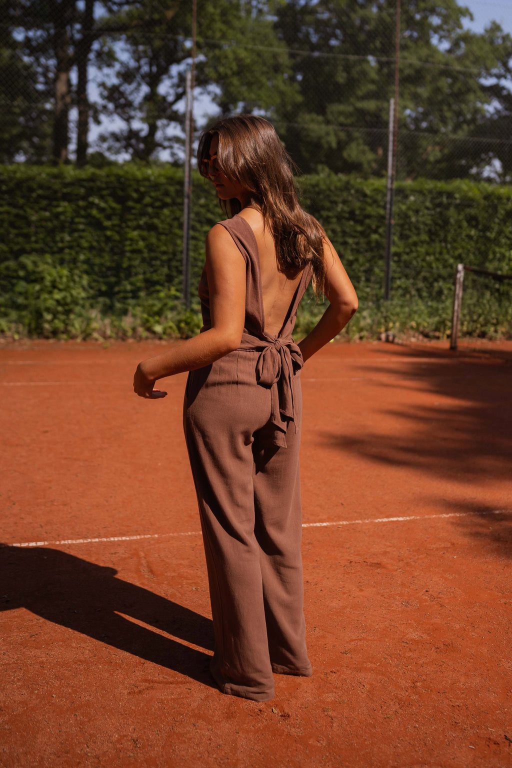 Pantalon Ernest - chocolat en lin
