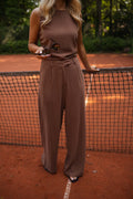 Pantalon Ernest - chocolat en lin