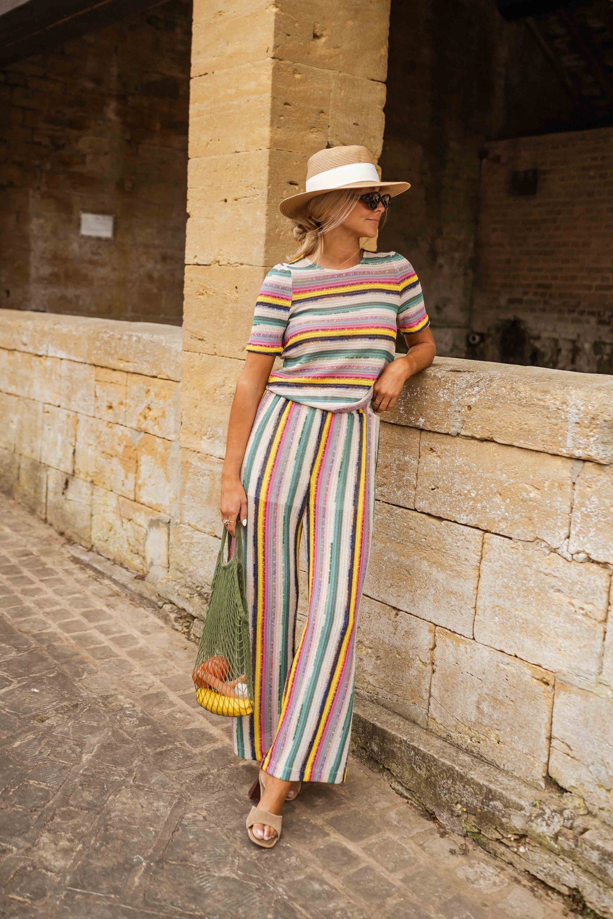 Pantalon Gauthier - à lignes en crochet
