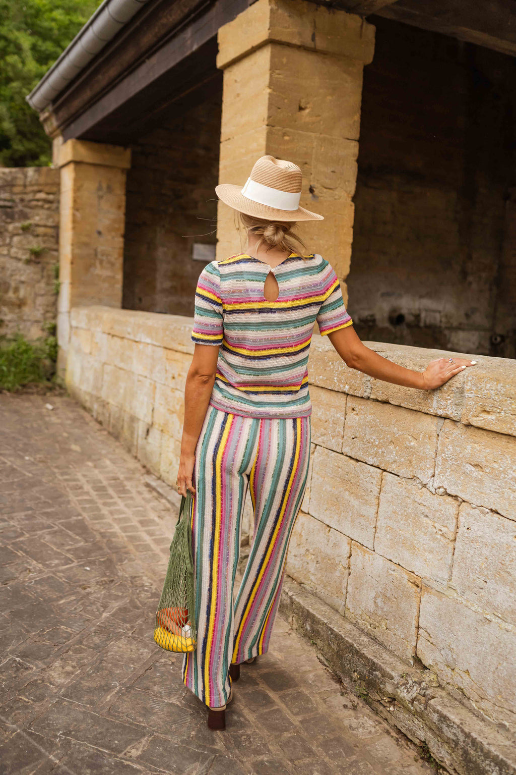 Pantalon Gauthier - à lignes en crochet