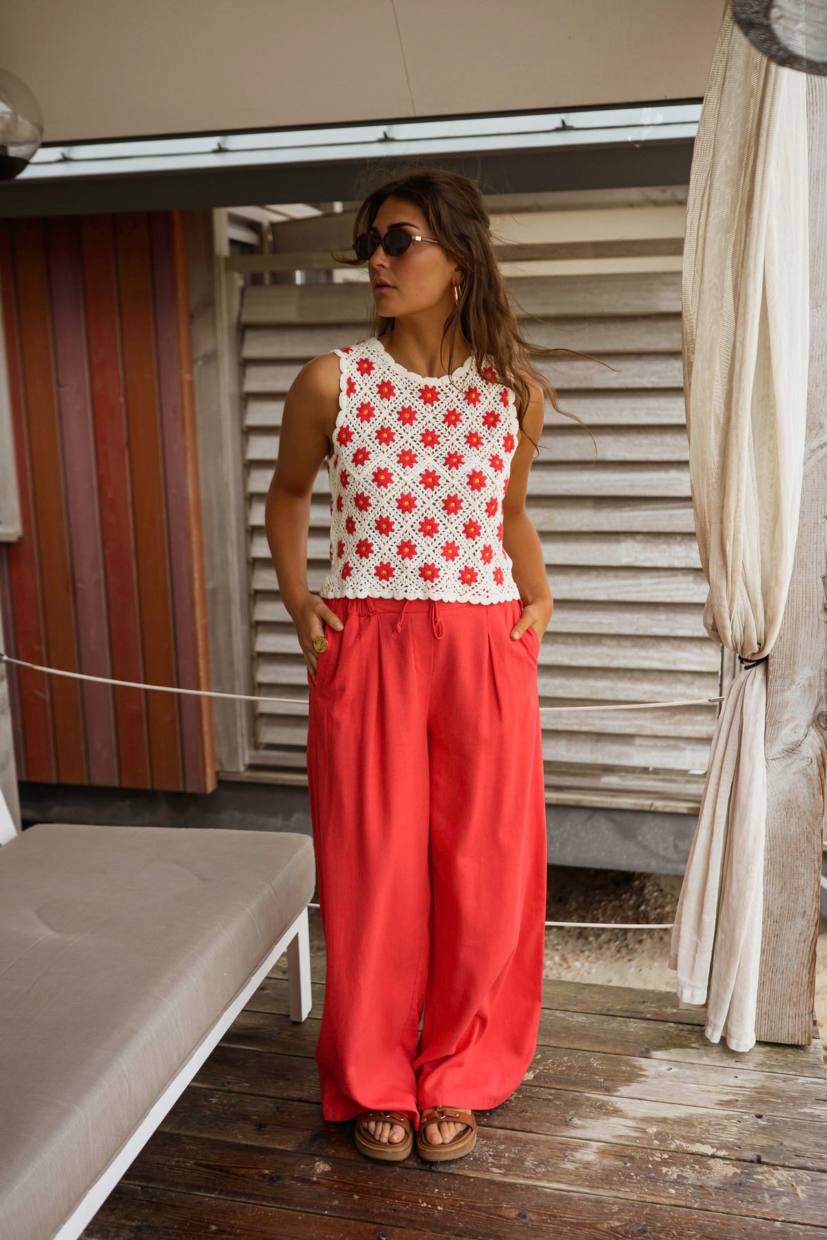 Pantalon Levi - rouge