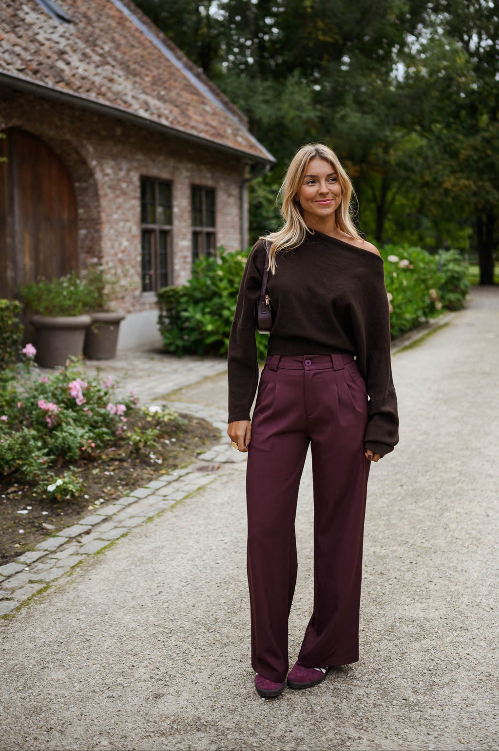 Pantalon Melha - bordeaux