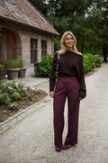 Pantalon Melha - bordeaux