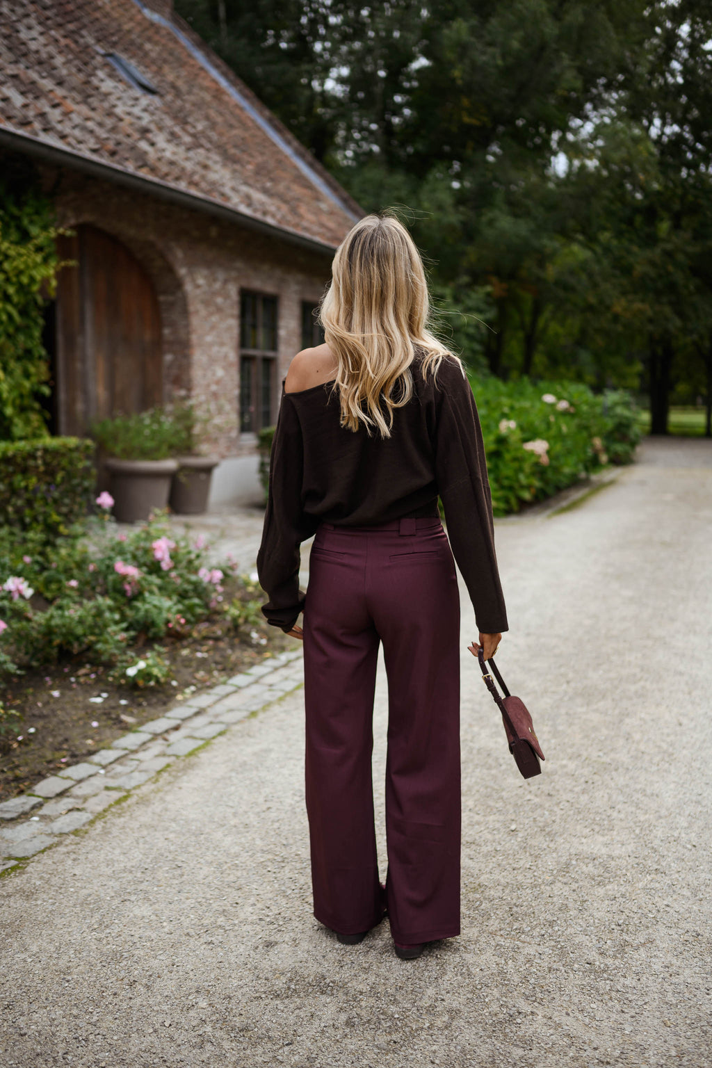 Pantalon Melha - bordeaux