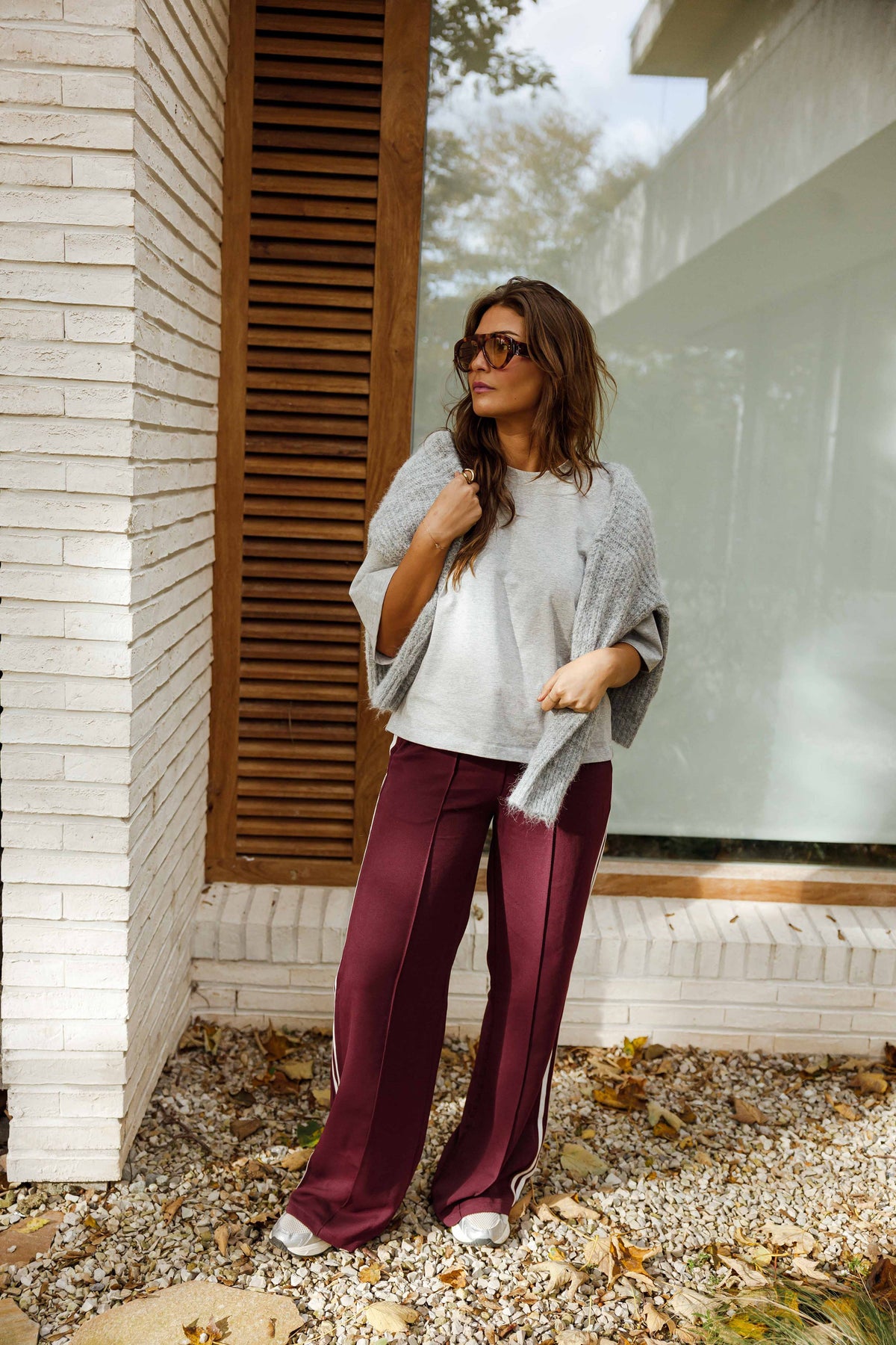 Pantalon Waty - bordeaux