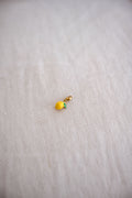 Pendentif citron - jaune et doré