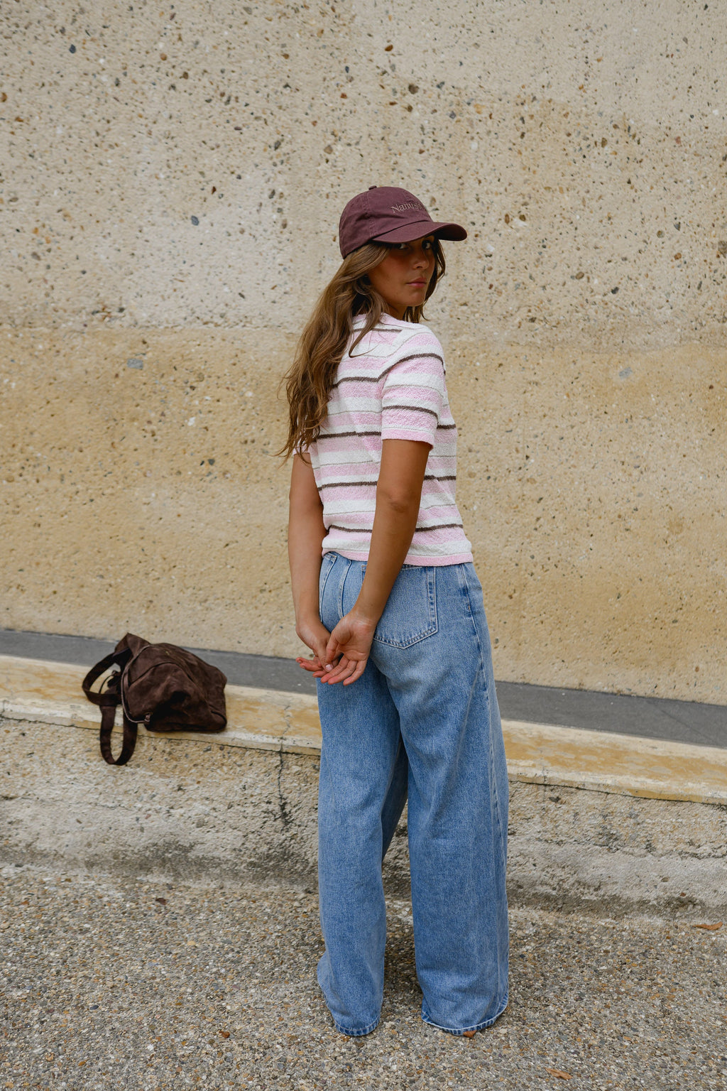 Pull Angela - rose et brun