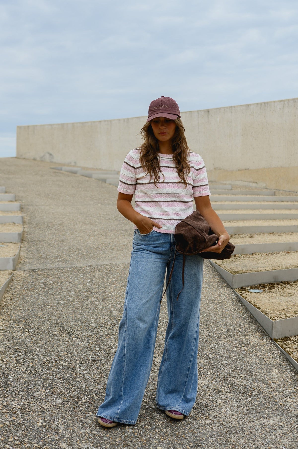 Pull Angela - rose et brun