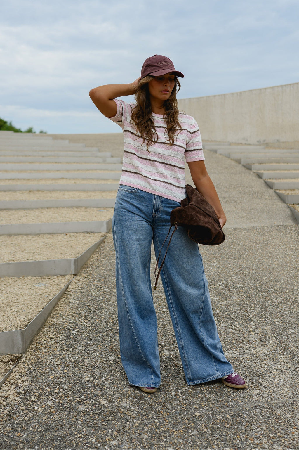 Pull Angela - rose et brun
