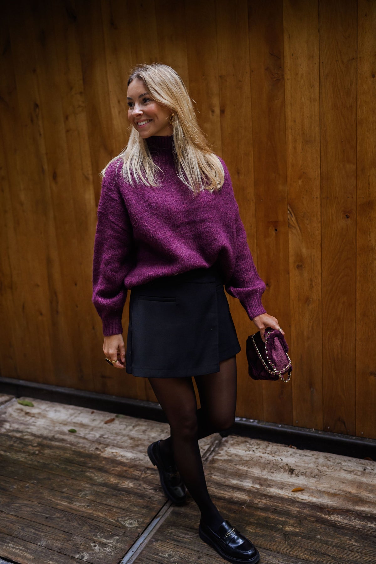 Pull Angèle - bordeaux