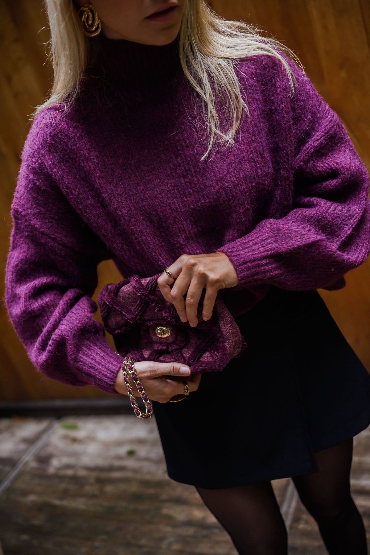 Pull Angèle - bordeaux