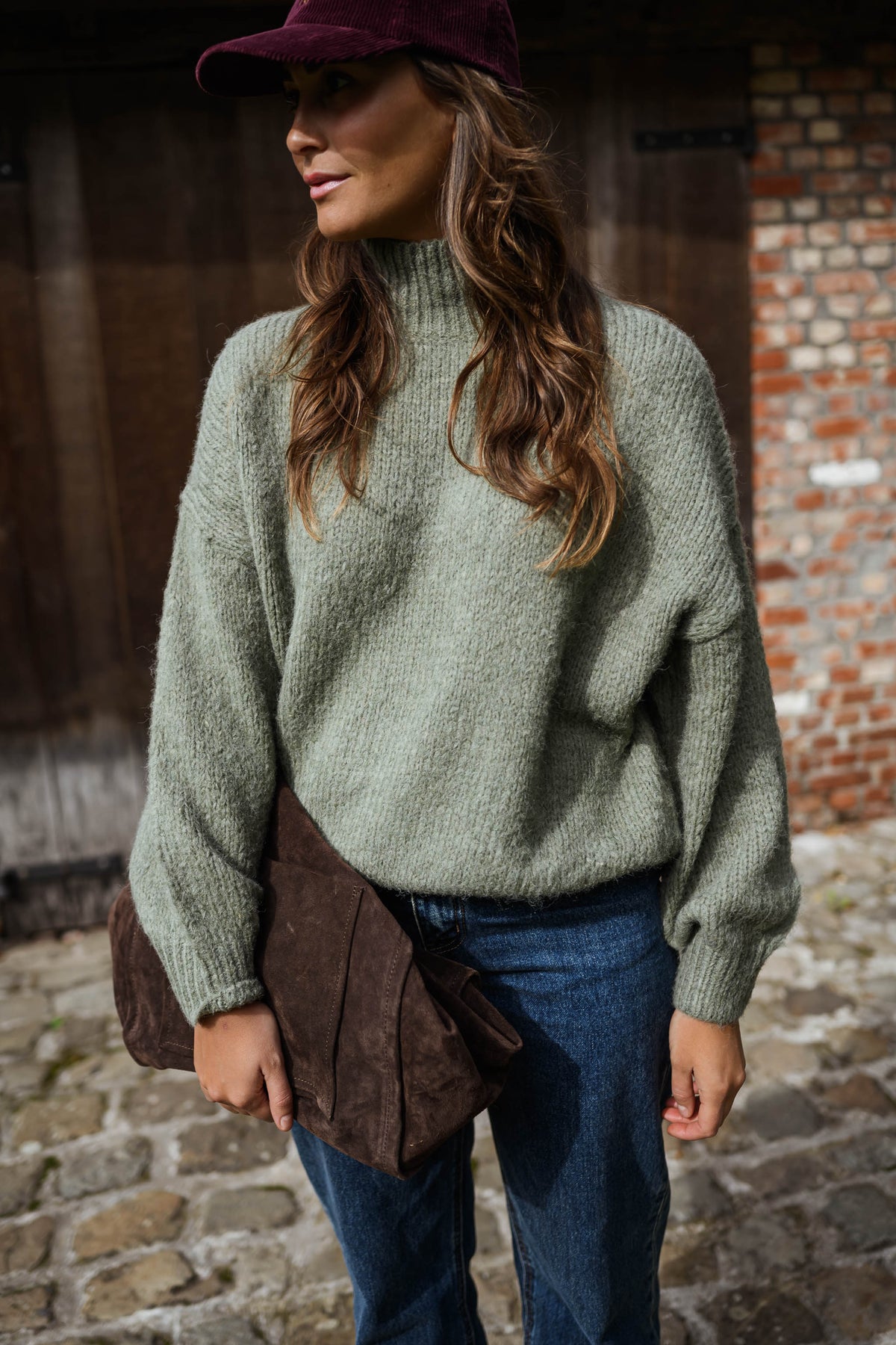 Pull Angèle - kaki