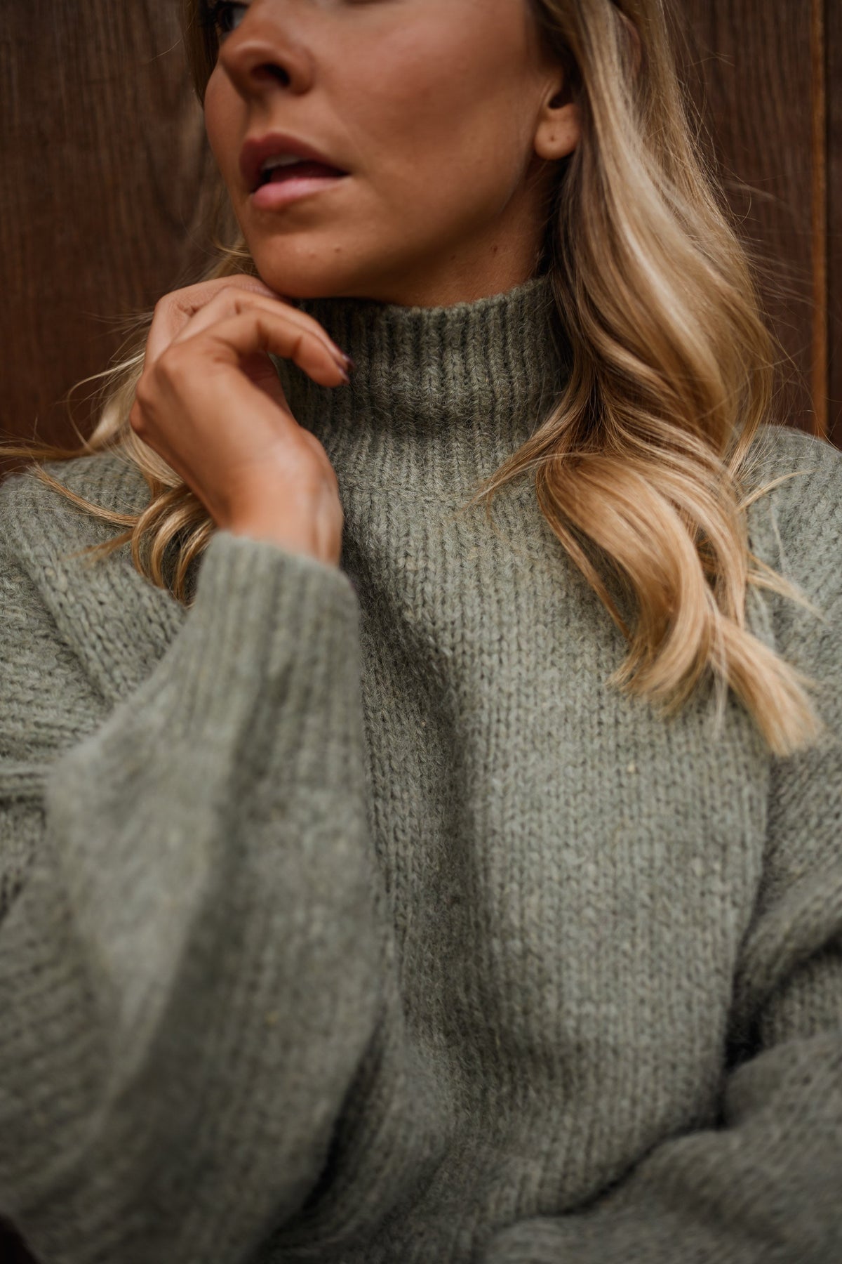 Pull Angèle - kaki