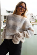 Pull Debby - écru et gris