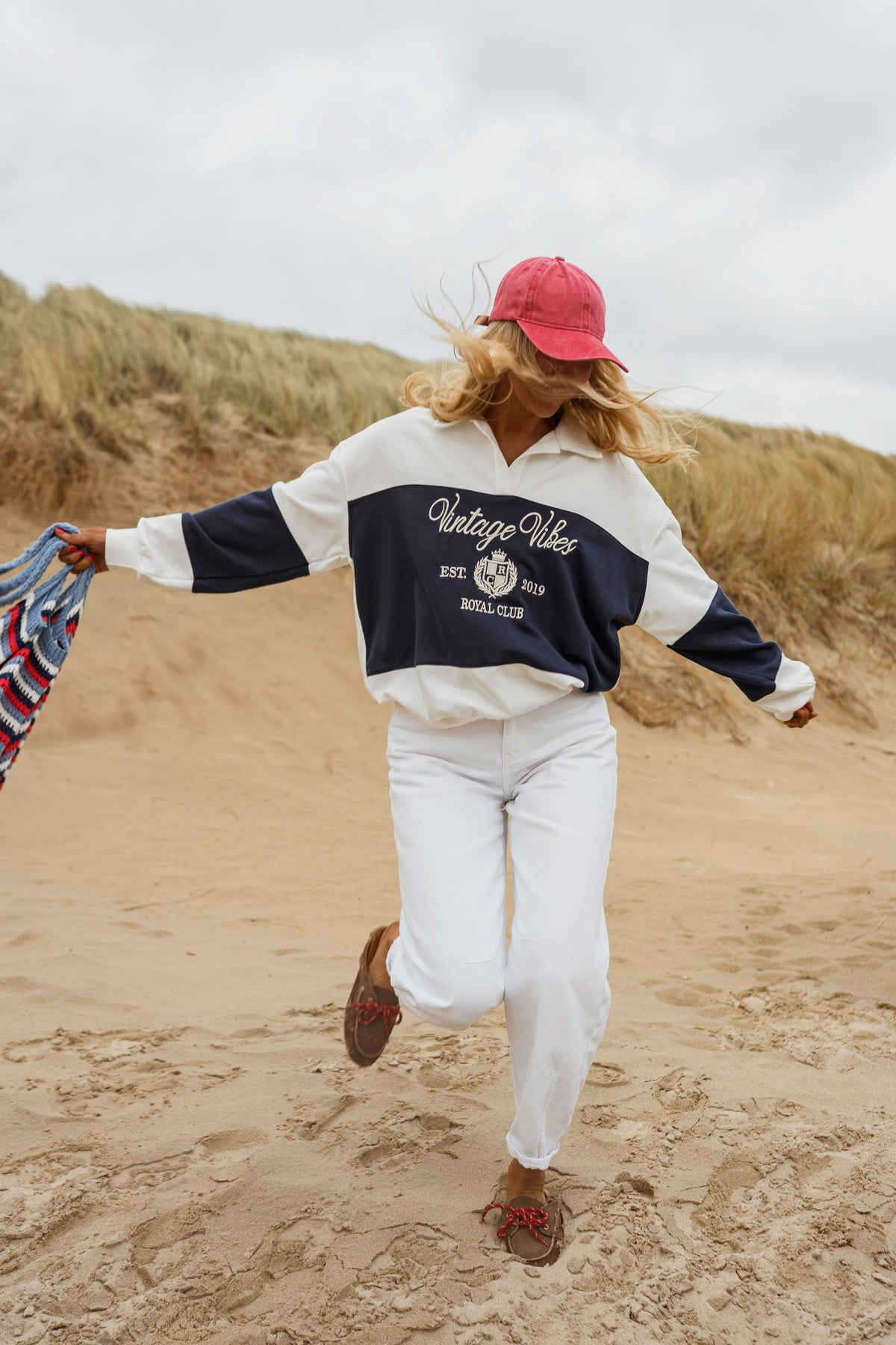 Pull Emile - bleu et blanc