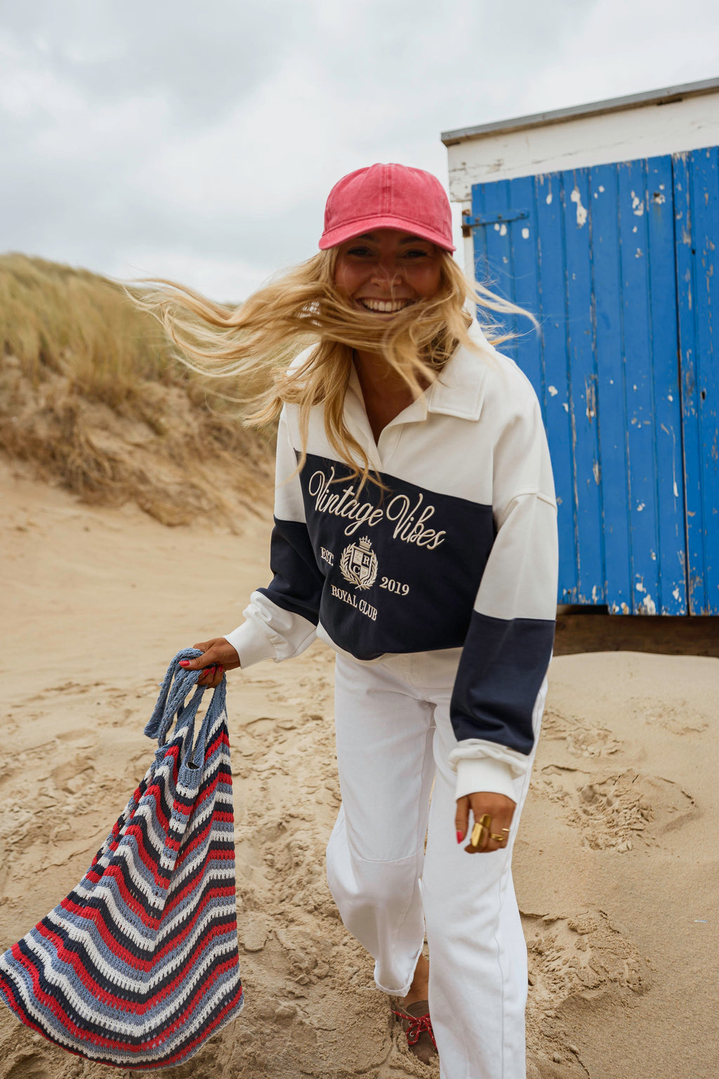 Pull Emile - bleu et blanc