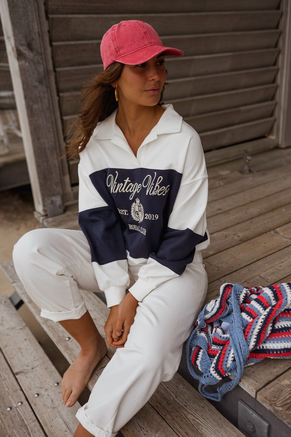 Pull Emile - bleu et blanc