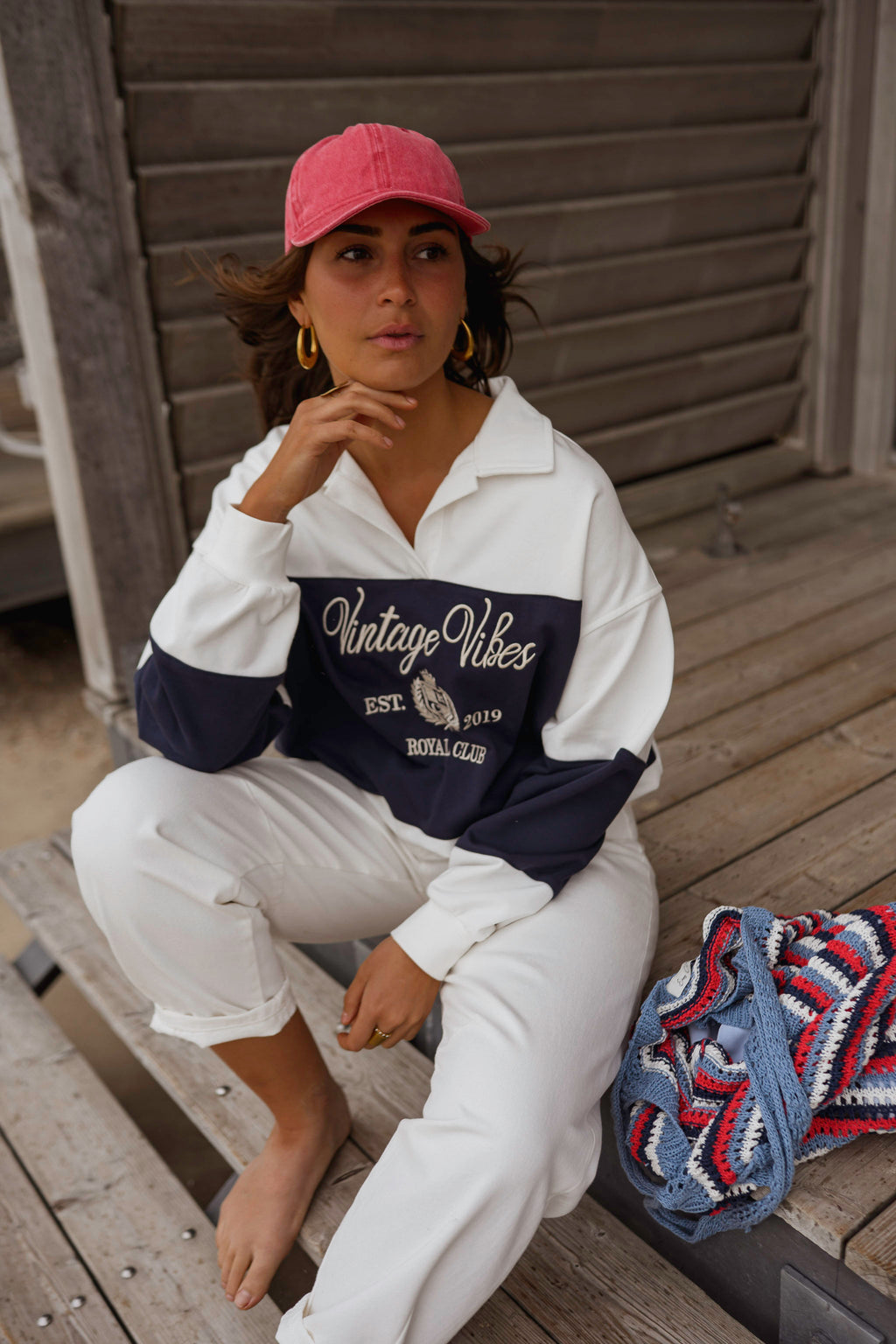 Pull Emile - bleu et blanc