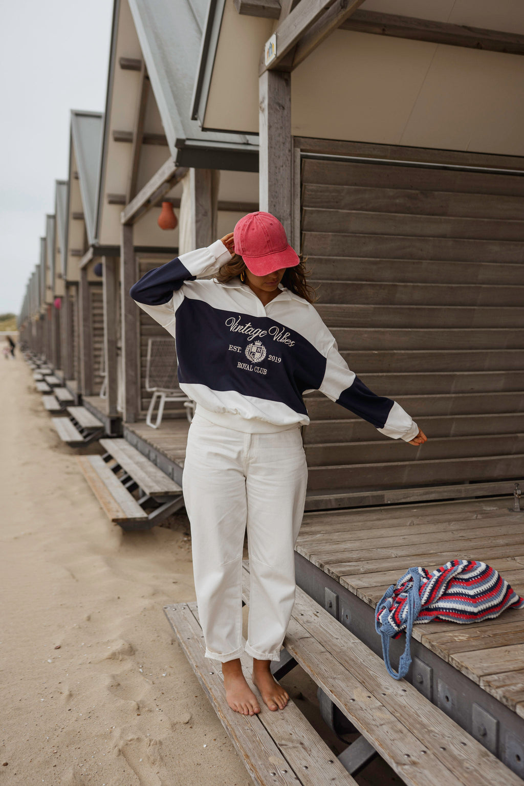 Pull Emile - bleu et blanc