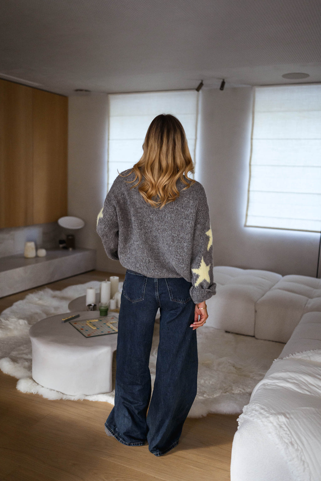 Pull Etoiles - gris