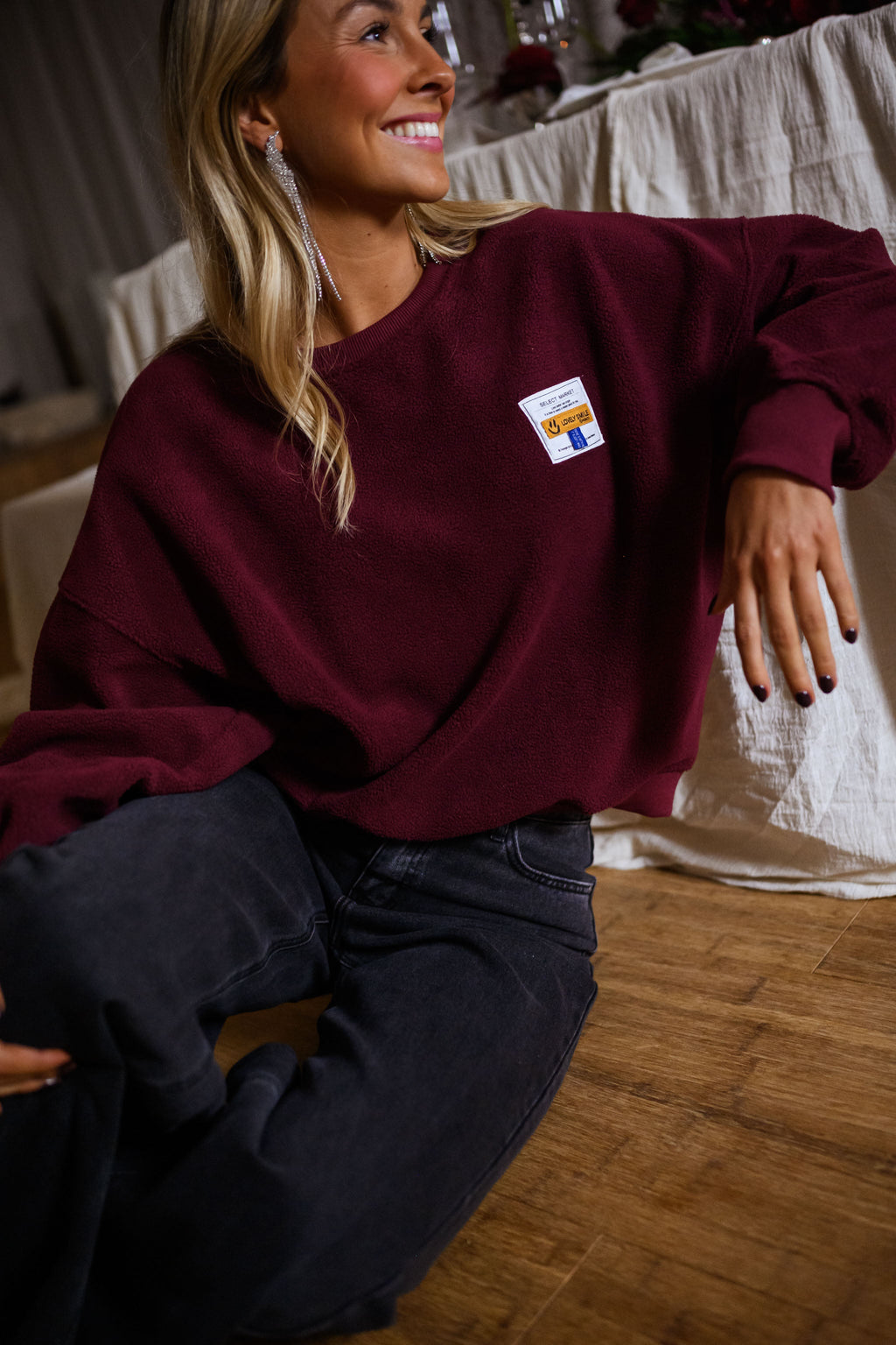 Pull Gaella - bordeaux