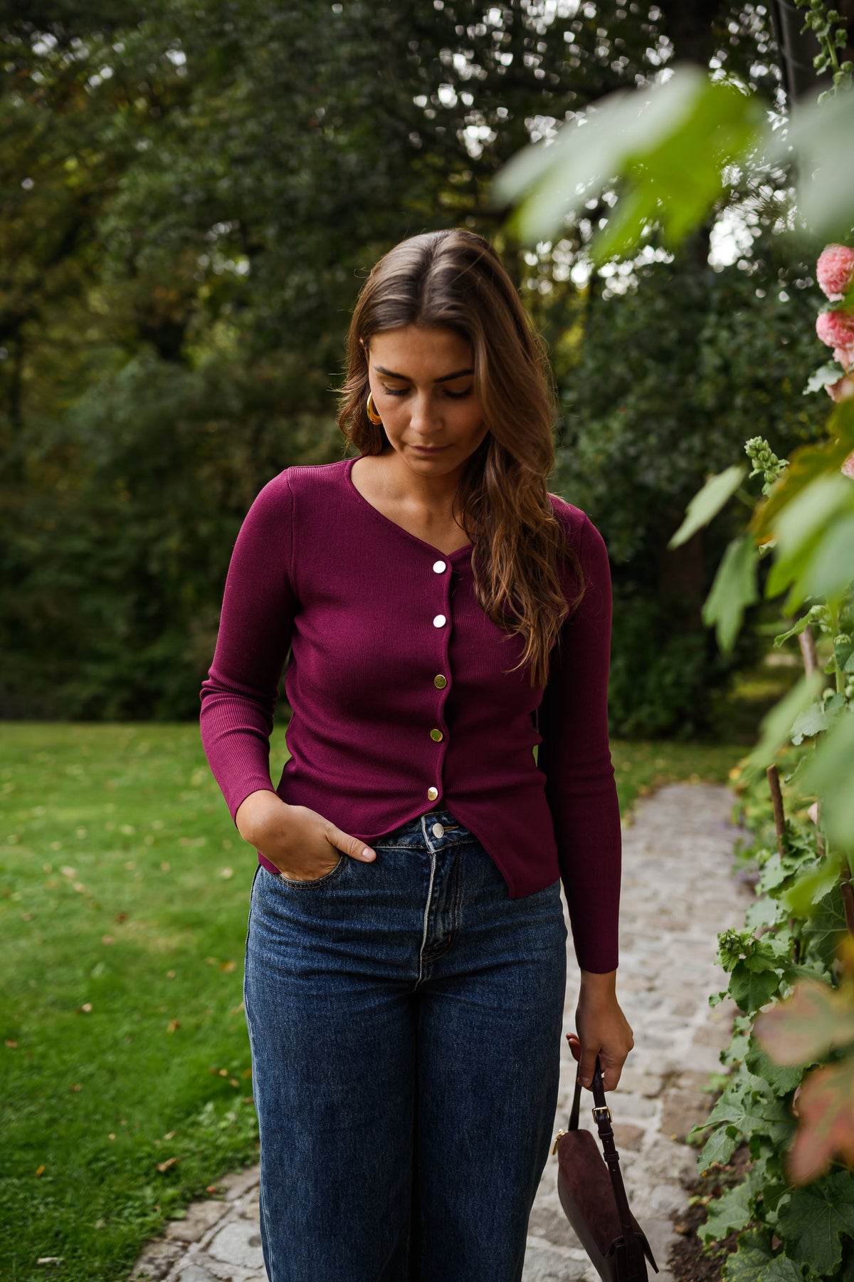 Pull Haby - bordeaux