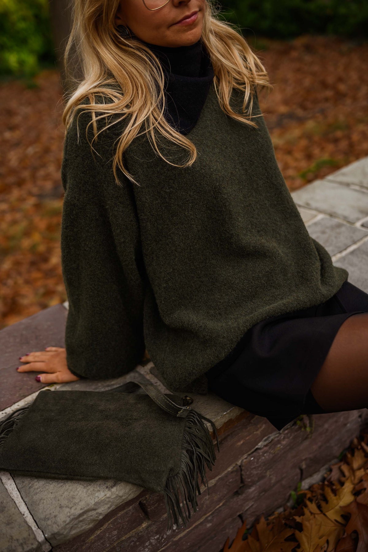 Pull Jutta - kaki