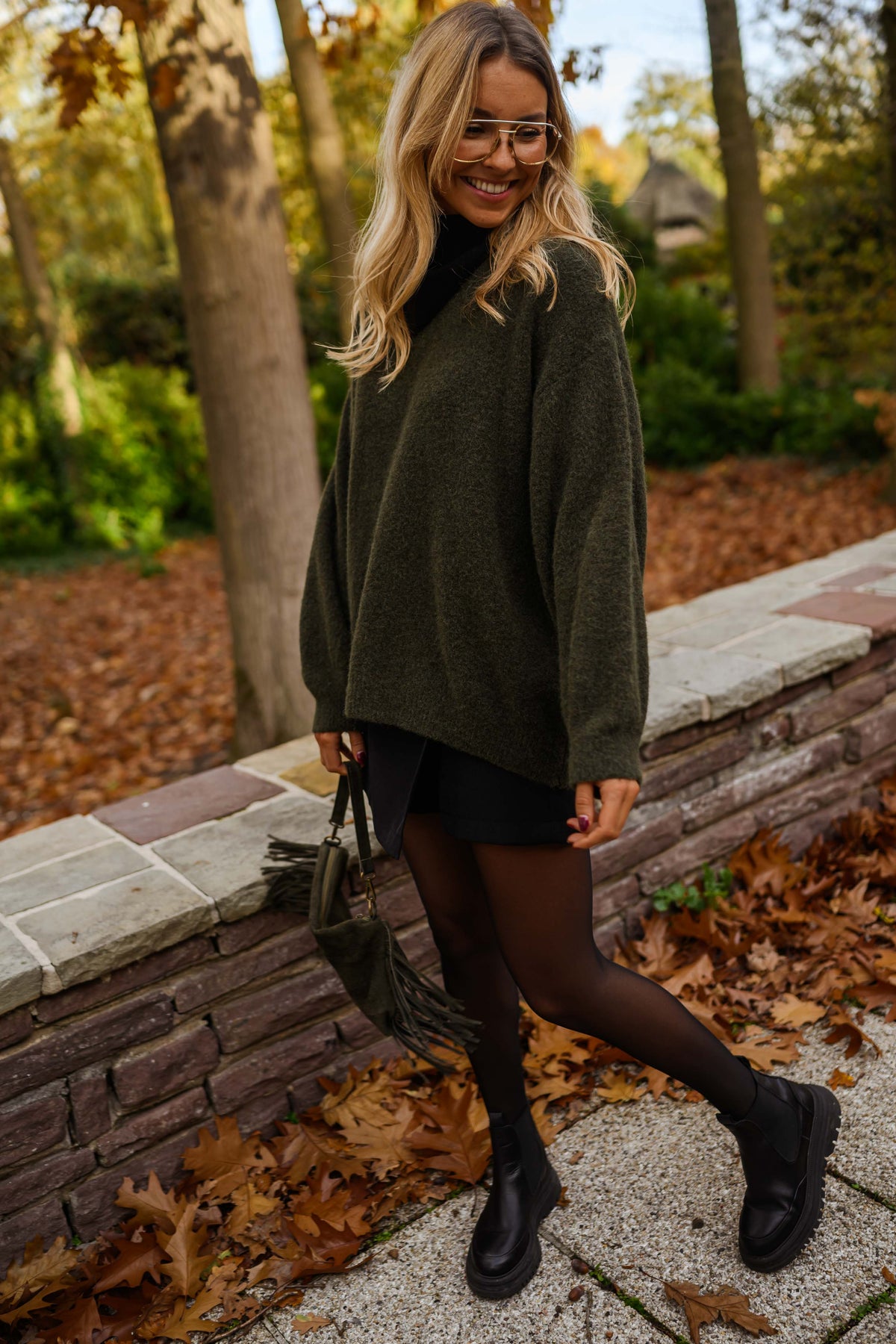 Pull Jutta - kaki