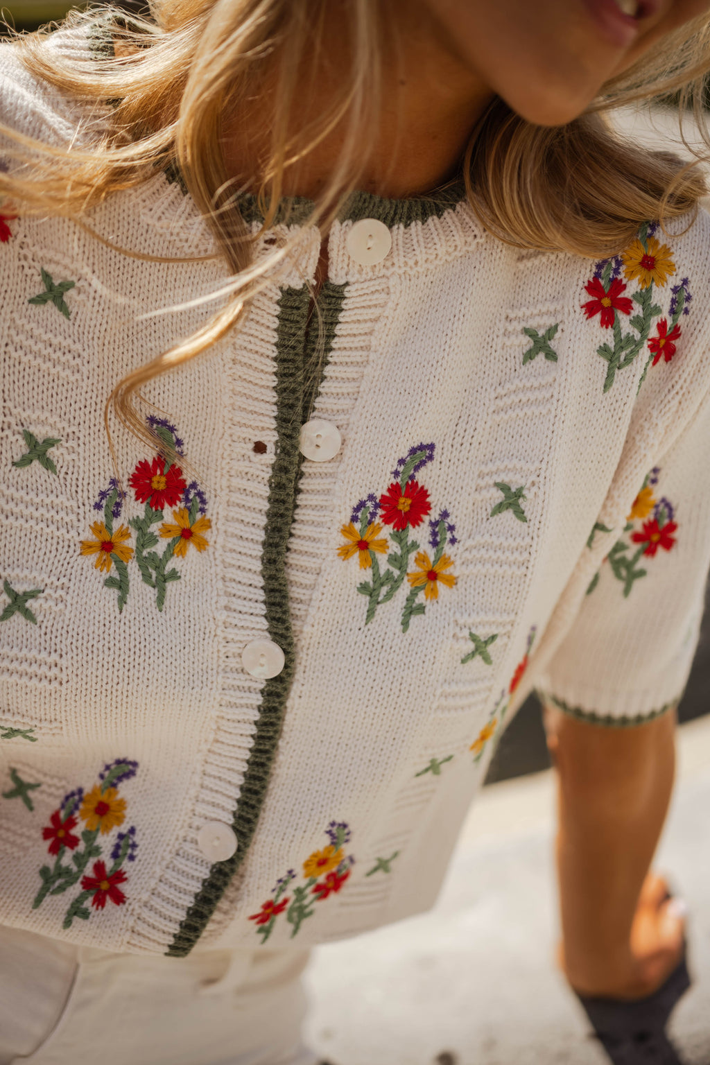 Pull Leila - à fleurs