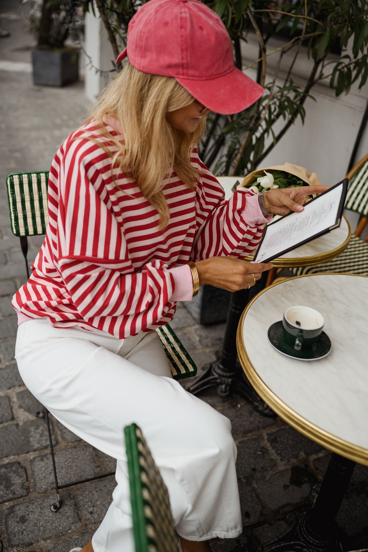 Pull Livia - rouge et rose