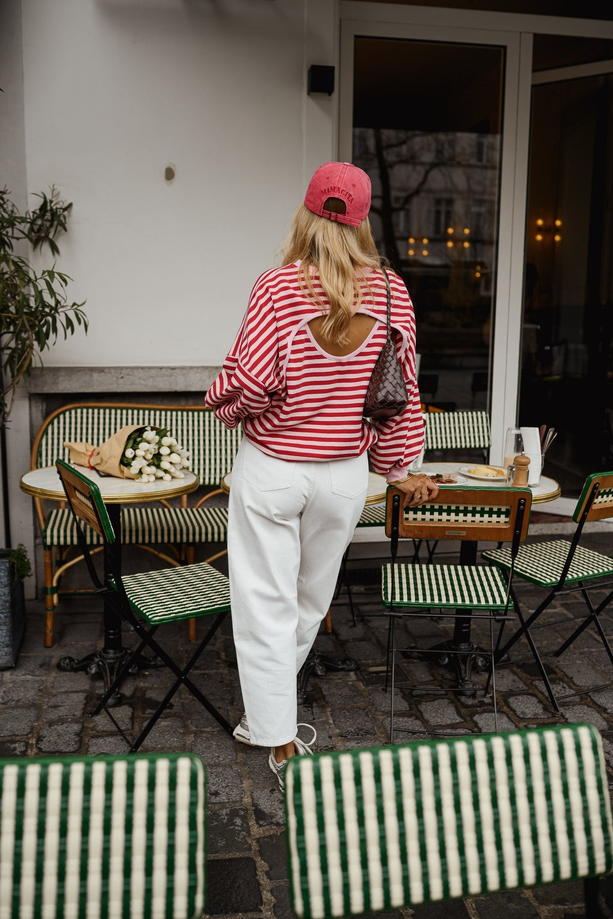 Pull Livia - rouge et rose