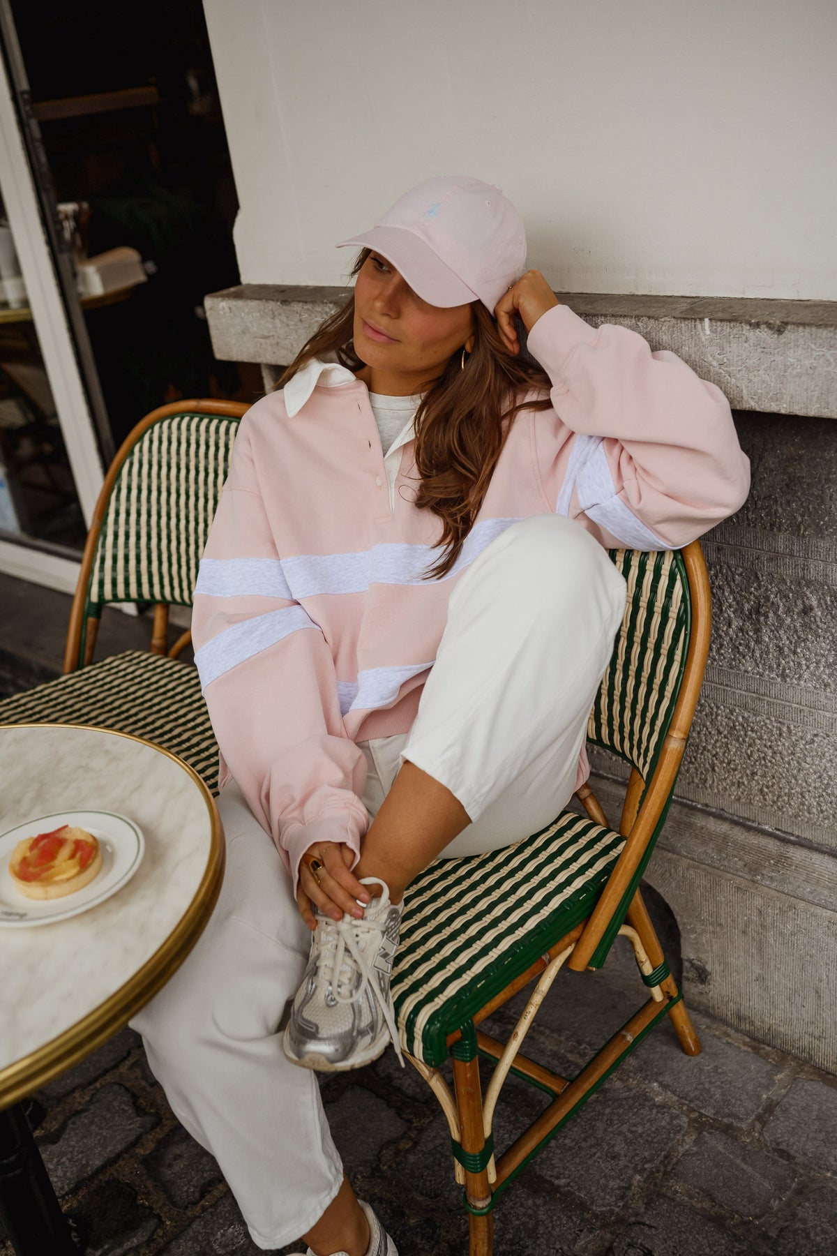Pull Luna - rose et gris