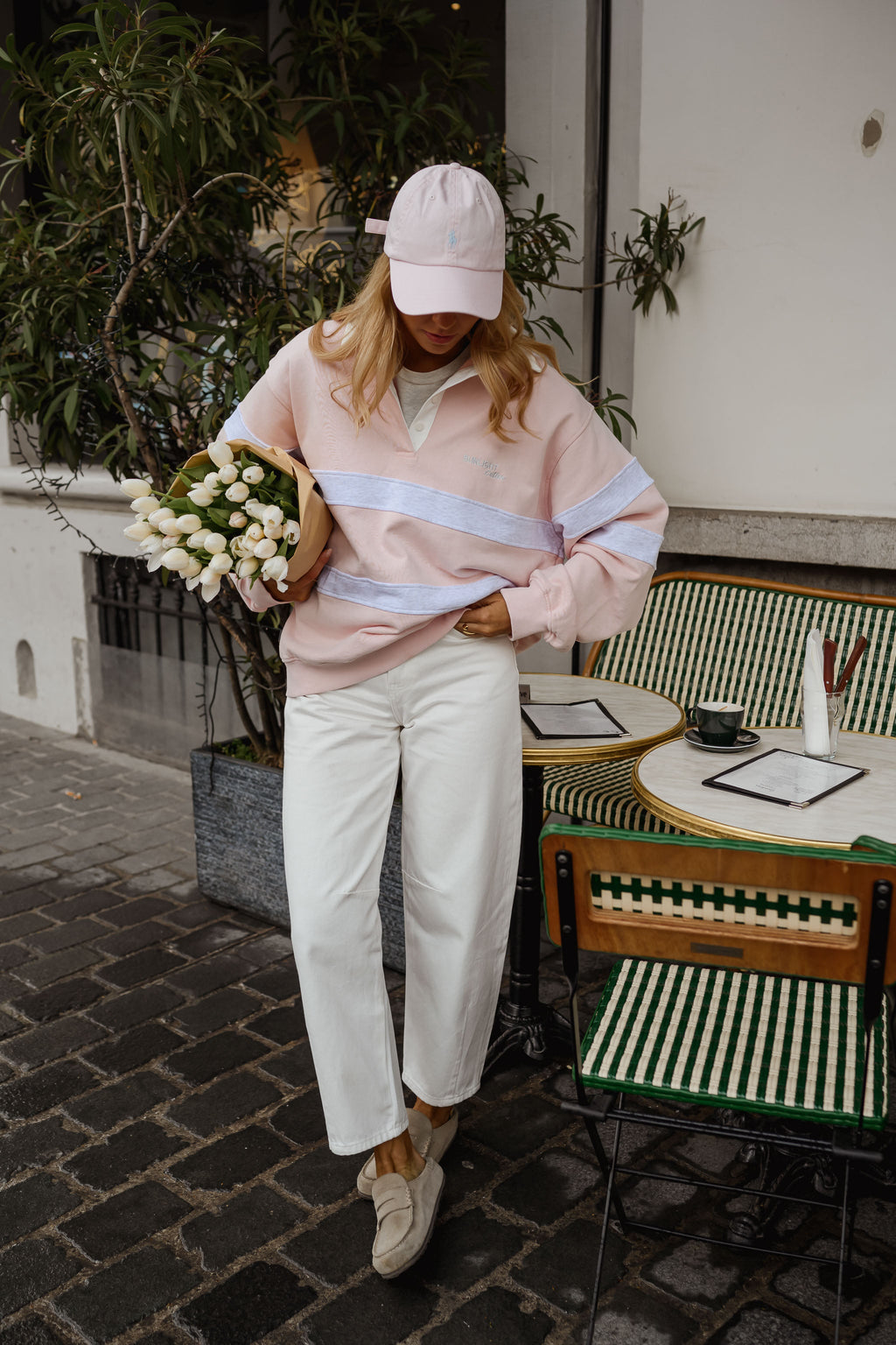 Pull Luna - rose et gris