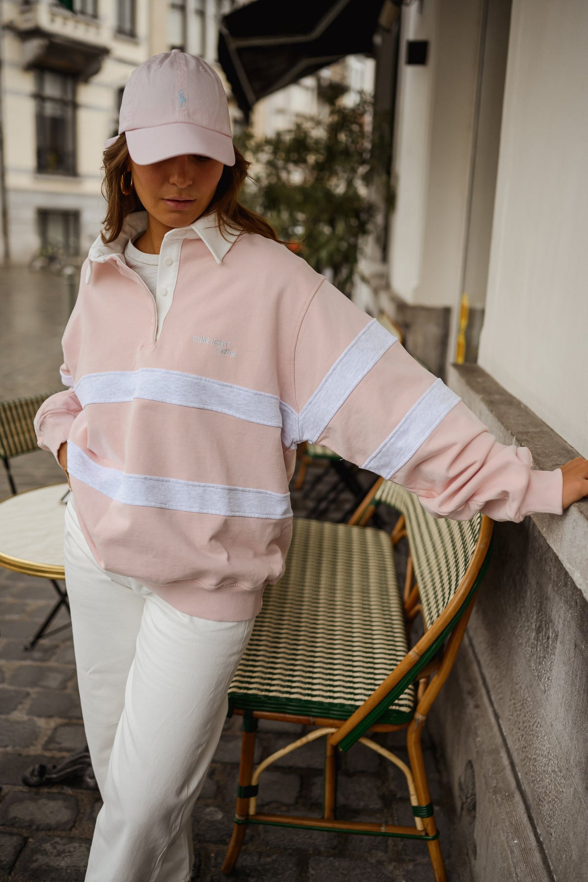 Pull Luna - rose et gris