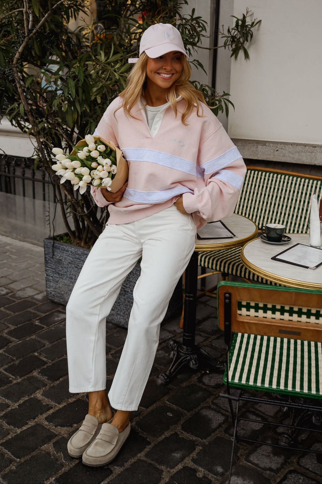 Pull Luna - rose et gris