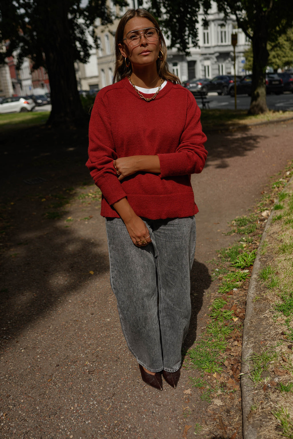 Pull Marlene - bordeaux