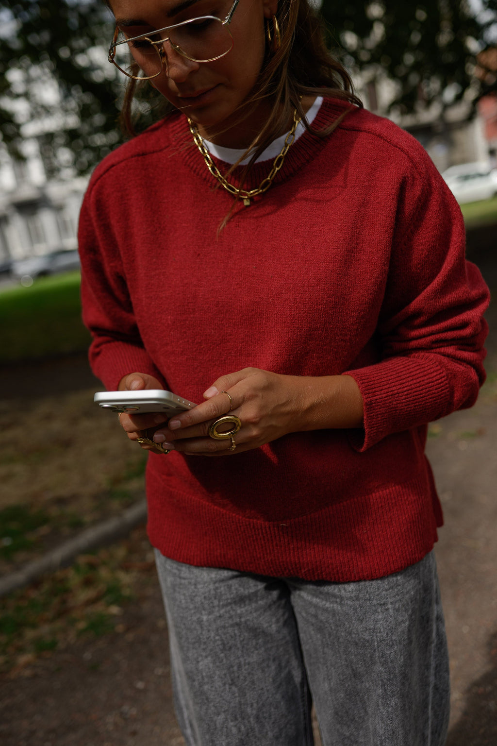 Pull Marlene - bordeaux