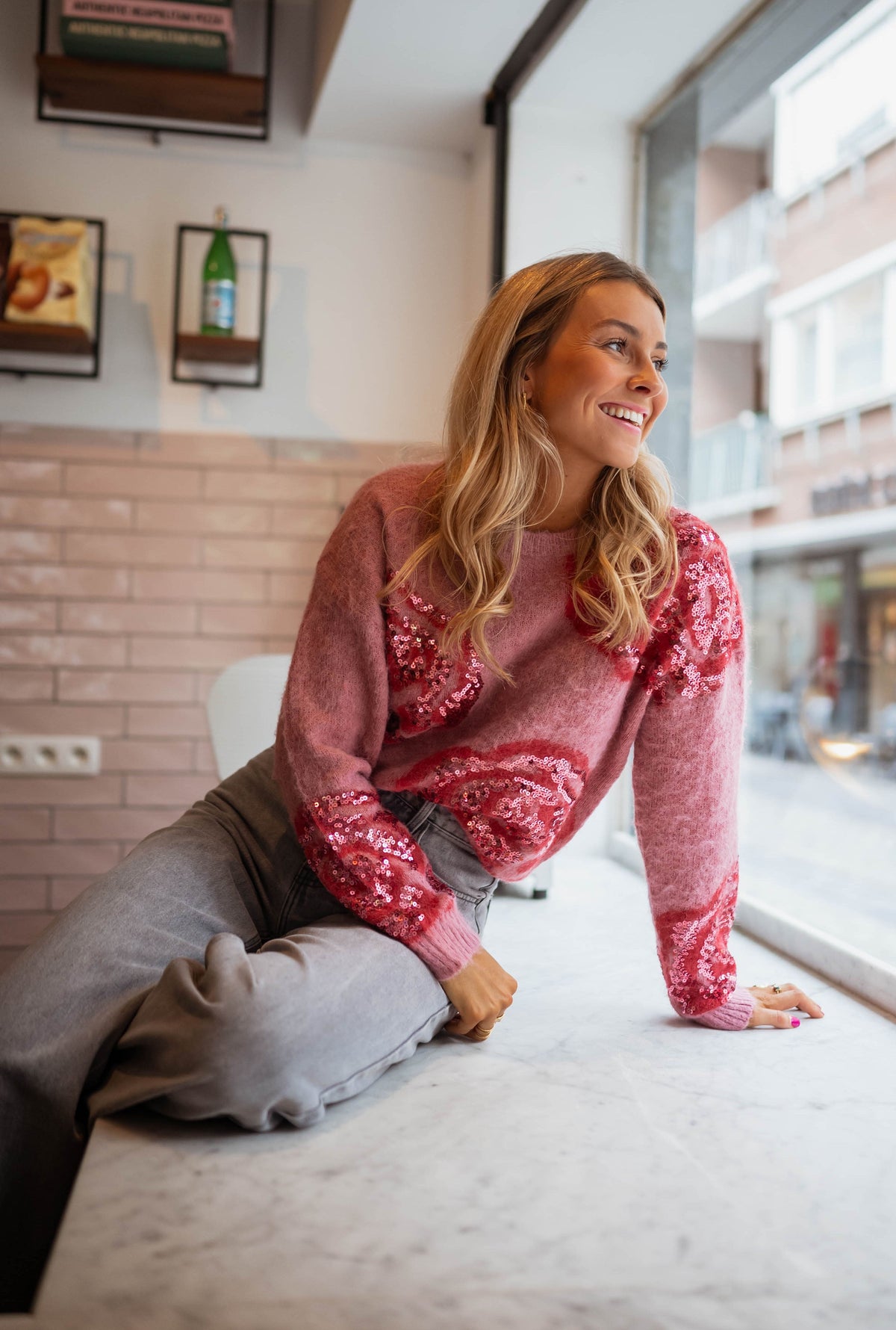 Pull Martie - framboise