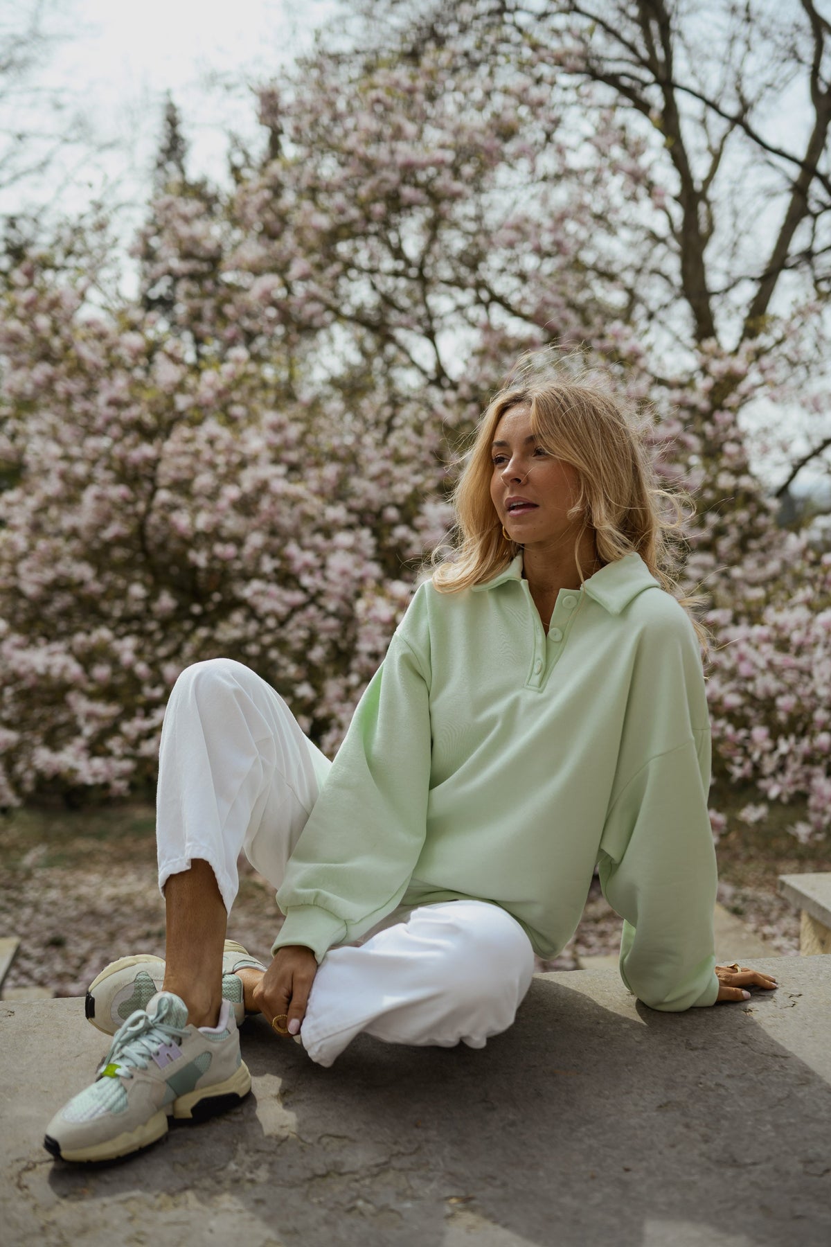 Pull Mint - vert
