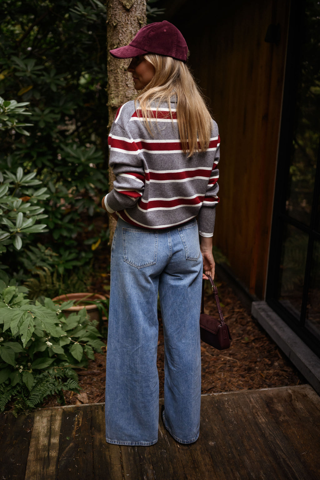 Pull Moha - gris à lignes