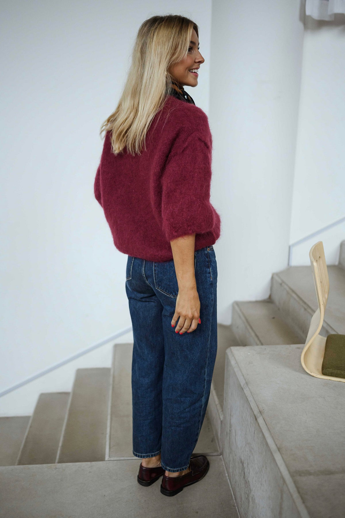 Pull Samia - bordeaux
