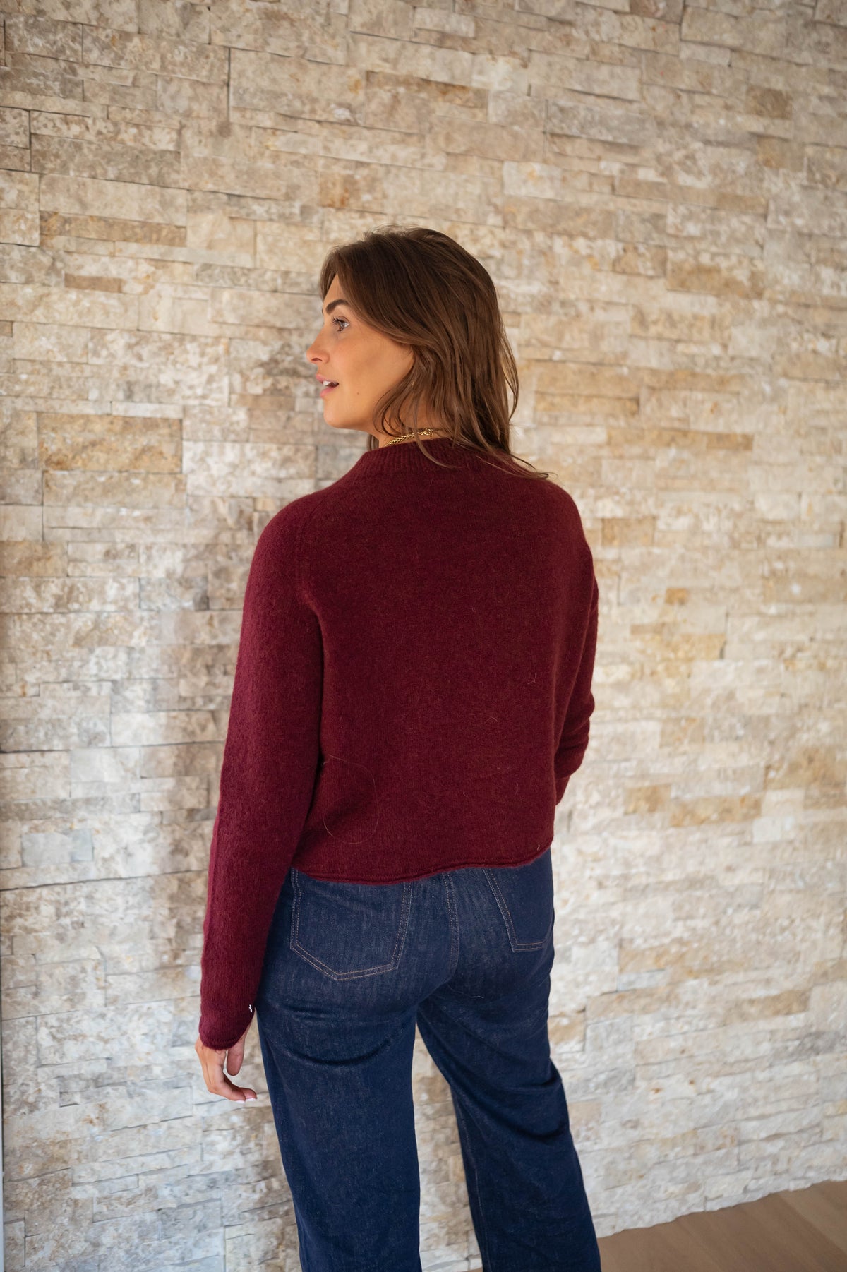 Pull Shana - bordeaux