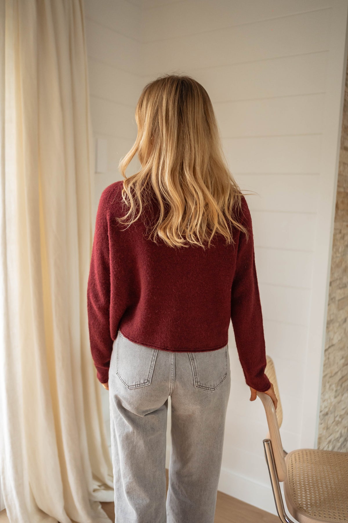 Pull Shana - bordeaux