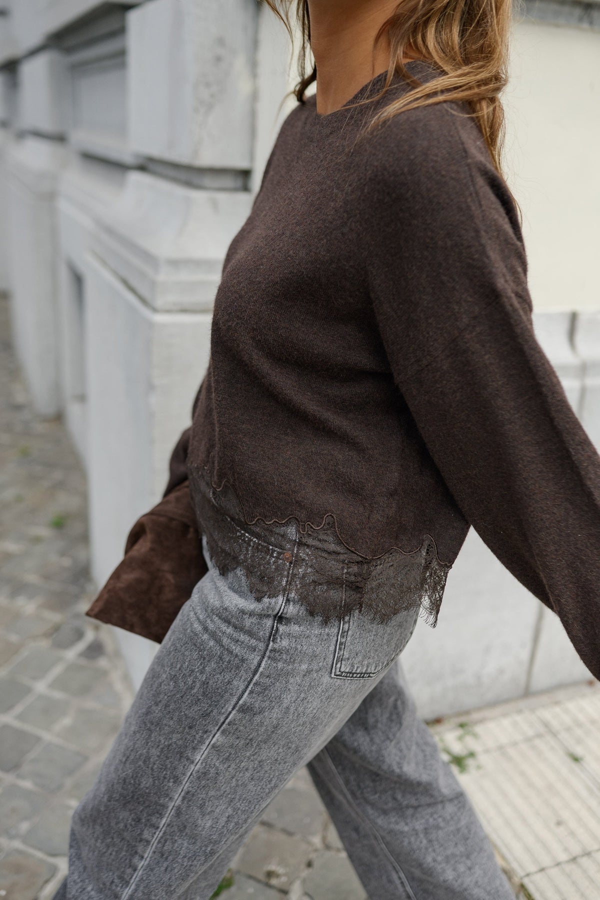 Pull Solene - chocolat