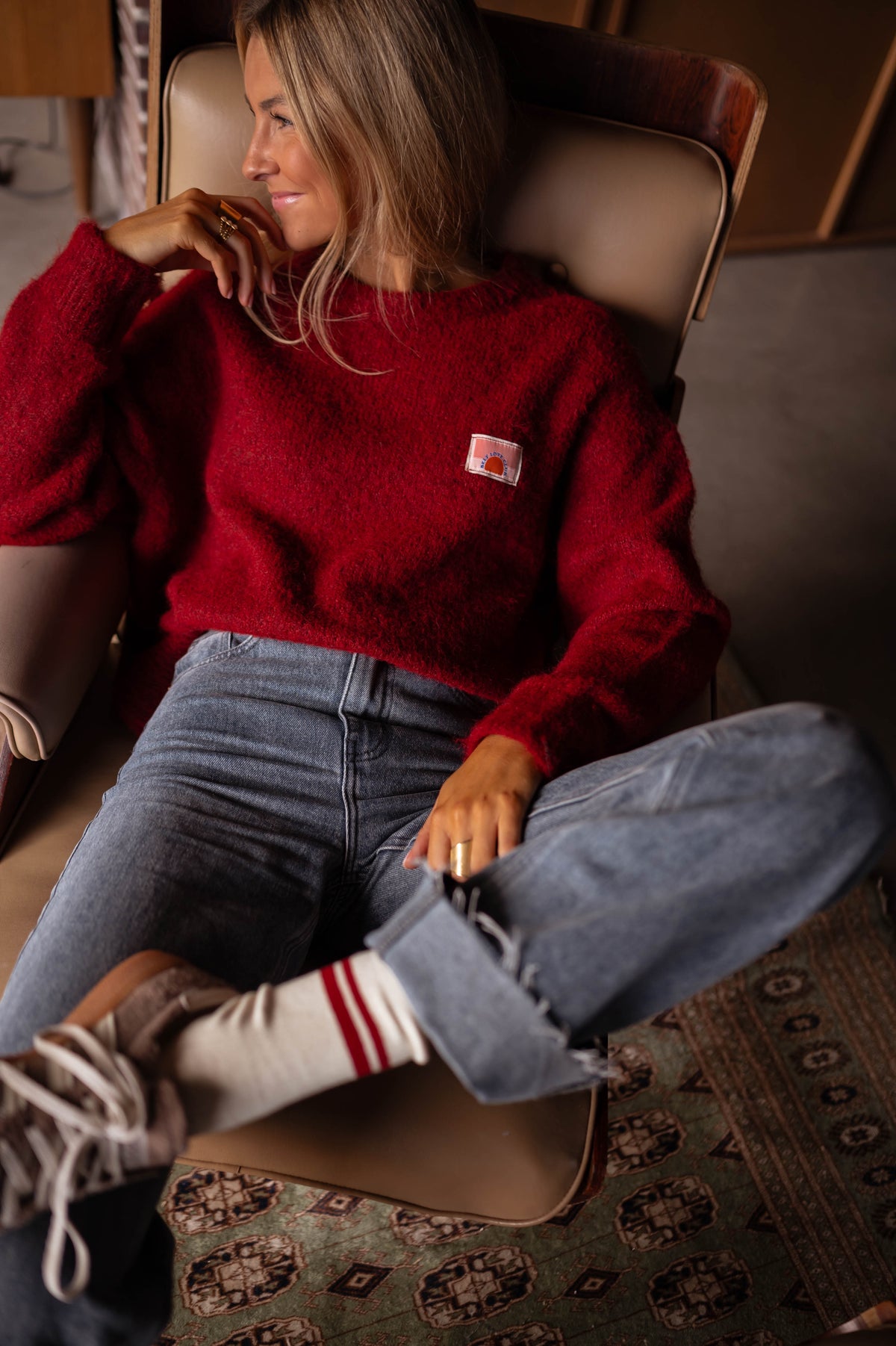 Pull Teri by EC - bordeaux