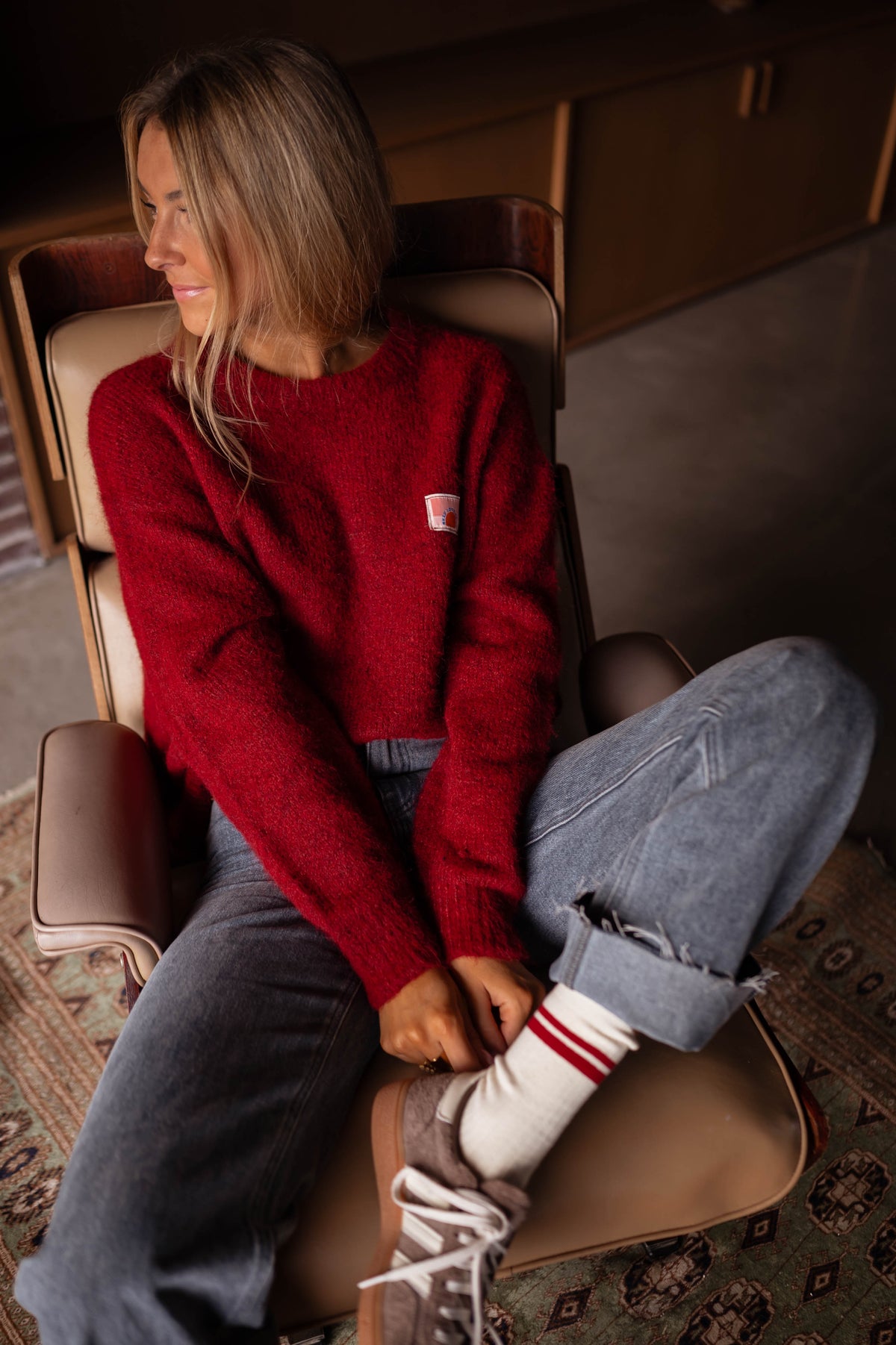 Pull Teri by EC - bordeaux