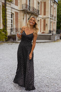 Robe Adelaïde - noire à pois